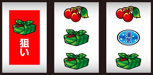 押忍番長A中押し小役狙い時・停止位置と成立役