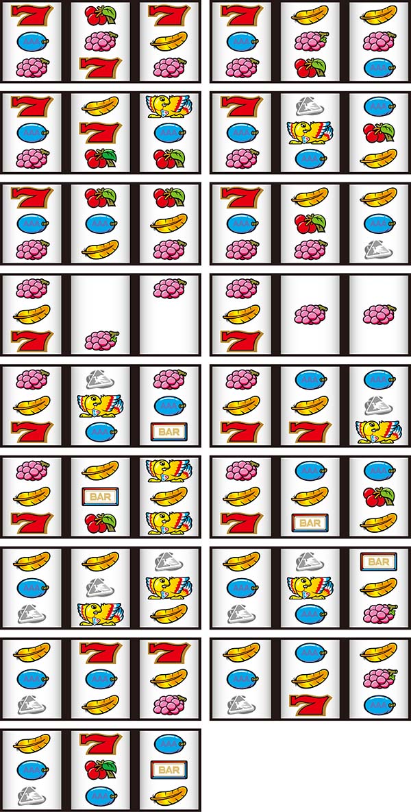 アレックスリーチ目紹介・赤7狙い時のリーチ目