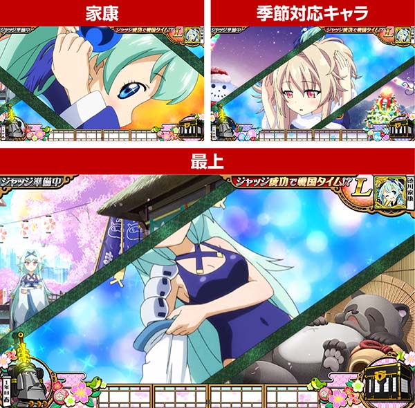 戦コレ徳川家康ジャッジ準備中の演出