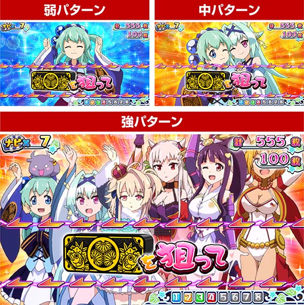 戦コレ徳川家康擬似ボーナスの演出期待度