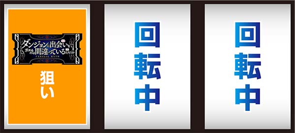 ダンまち通常時の打ち方・最初に狙う絵柄