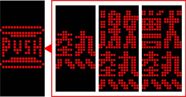 猛獣王ステージ共通演出情報・ドットPUSH演出