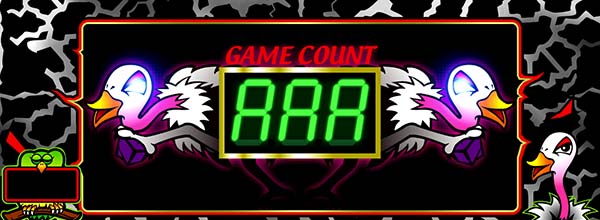 猛獣王獣王モード中演出・ダチョウブルーライト演出