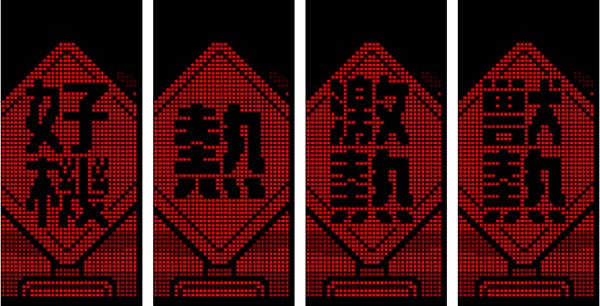 猛獣王通常時の主要演出法則&期待度・ドット看板