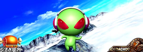 猛獣王通常時のプレミアム演出・ミニキャラ演出エイリやん