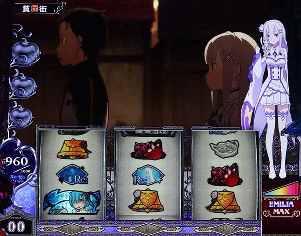 リゼロスロットぽいんと表示