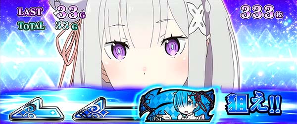 リゼロスロットAT中狙えカットイン