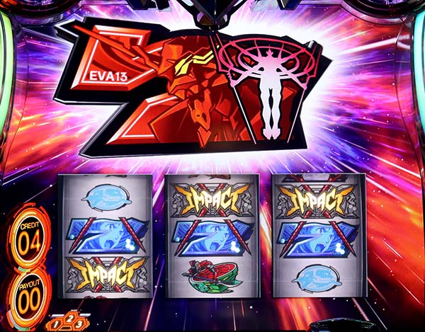 エヴァAT777青7揃い時の抽選