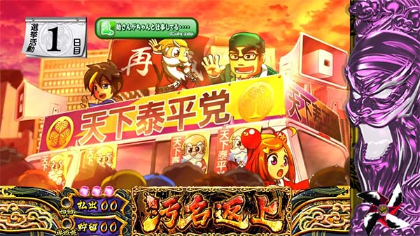 黄門ちゃま女神盛バトル・汚名返上中の抽選