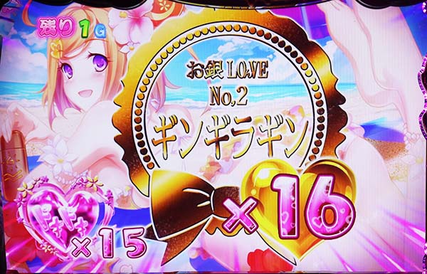 黄門ちゃま女神盛上乗せタイプ・お銀LOんVE時の抽選