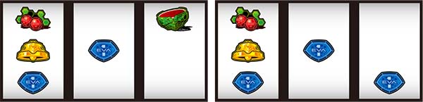 エヴァ暴走400通常時の打ち方〜左第1停止・14番の青7狙い