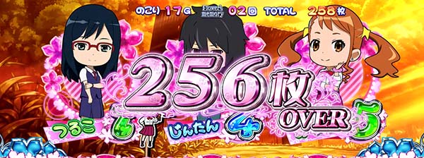 あの花獲得枚数設定256