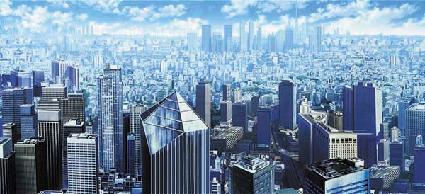 まどマギ3（まどか叛逆）見滝原全景