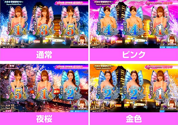 ラブ嬢2ステージ解説・背景の種類