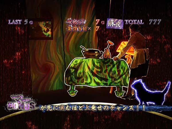 マーBONUSキャラ画面奇数設定