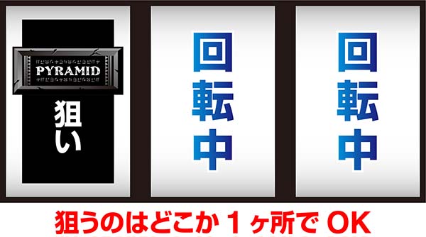 ピラミッドアイボーナス白フラッシュ