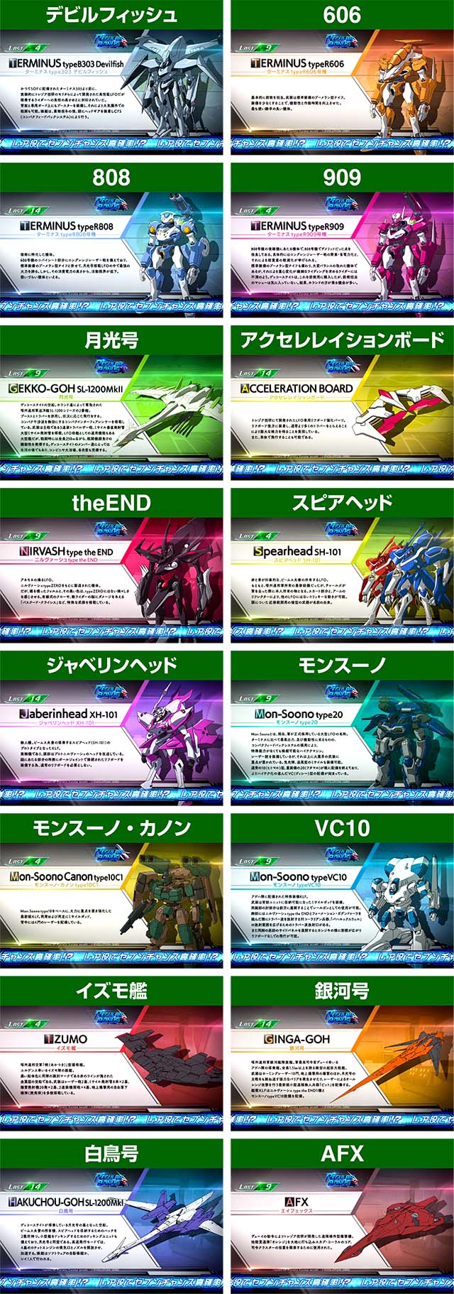 エウレカ3キャラ紹介メカ