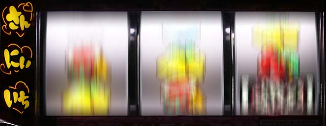 沖ドキ2ボーナス終了後投入ランプ黄