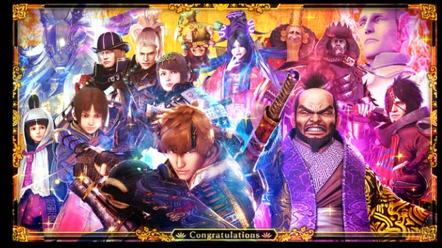 鬼武者幻魔闘ボーナス終了画面全員集合