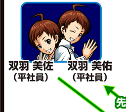 『サラ番』キャラ相関図_双羽美佐_双羽美佑