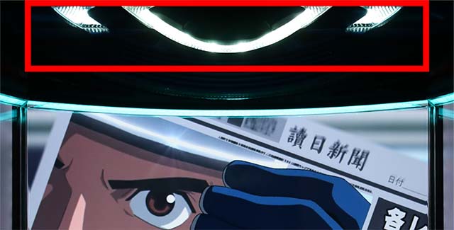 モンキーターン4筐体上部のランプ