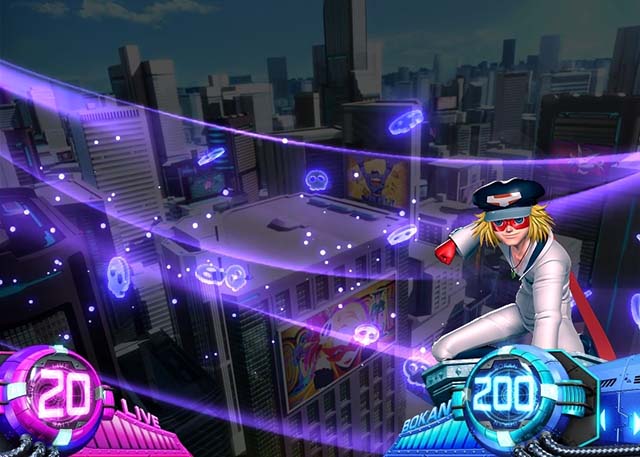 ヤッターマンBZモード・ドクロカーテン紫