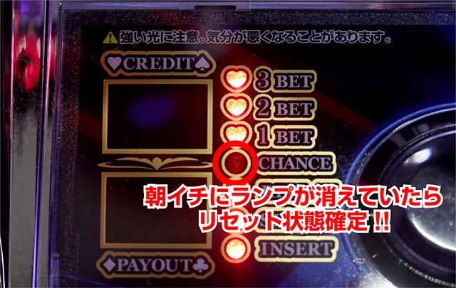 ハイパーブラックジャック有利区間ランプ