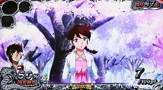 リンかけ桜の木の下演出