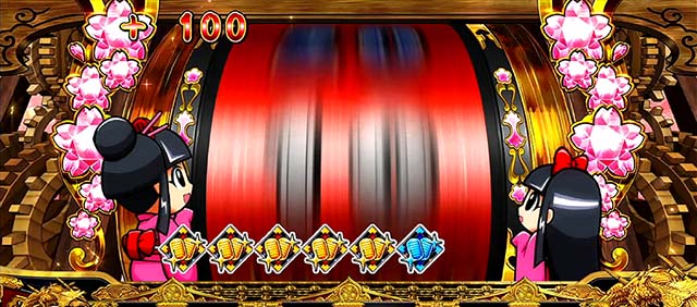 吉宗3千両回胴画面リール赤