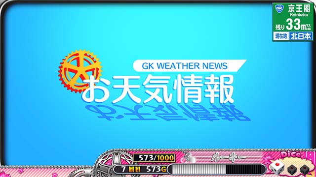 ガールズケイリンスゴロク中の演出