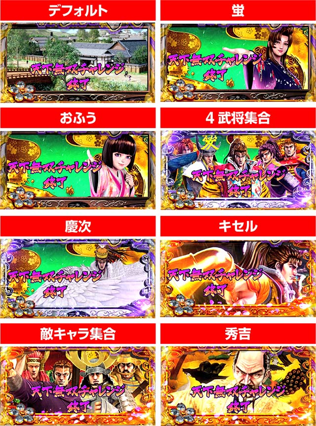 花の慶次武威CZ終了画面