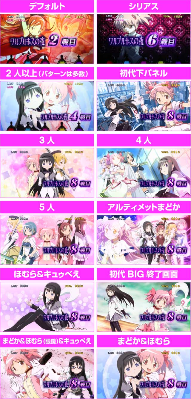 まどか前後編ワルプルギスの夜開始画面