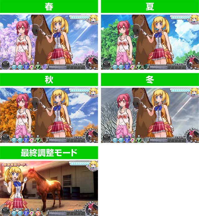 GI優駿倶楽部3通常ステージ春夏秋冬