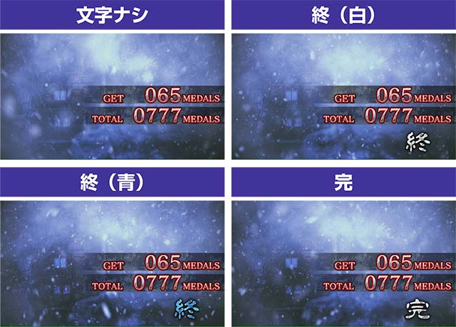 かまいたちの夜REG終了時文字