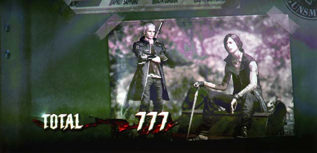 デビルメイクライ5ボーナスAT終了画面