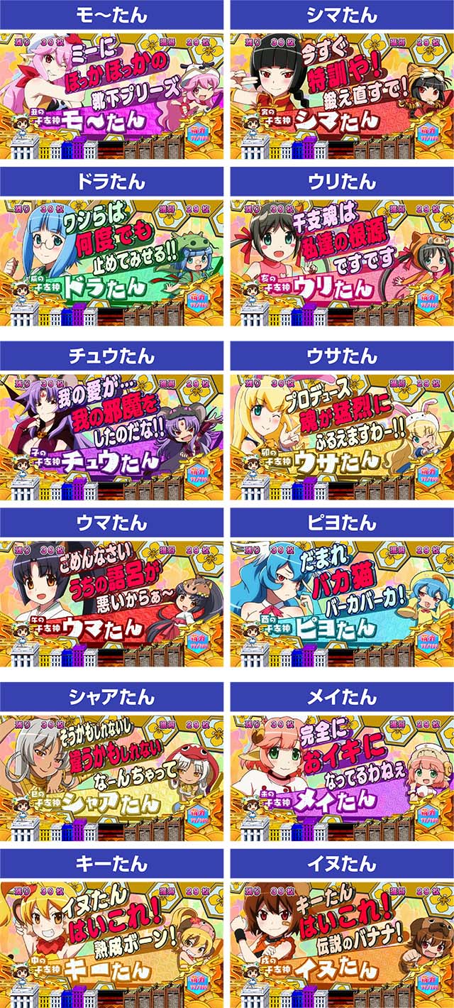 えとたまみにぼ〜にゃすキャラ紹介