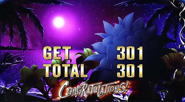 月華雅ボーナス終了画面コングラCONGRATULATIONS！