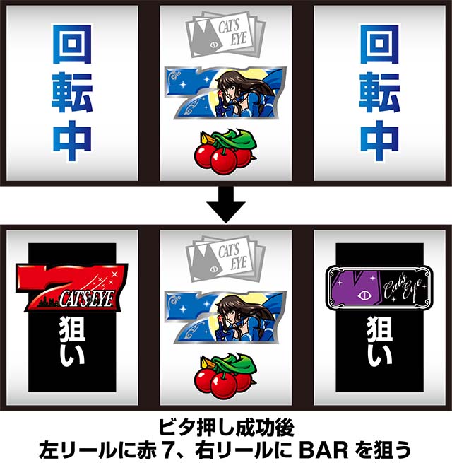 キャッツ・アイビタ押し役判別