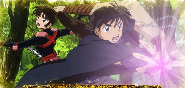 パチスロ犬夜叉AT終了画面弥勒と珊瑚