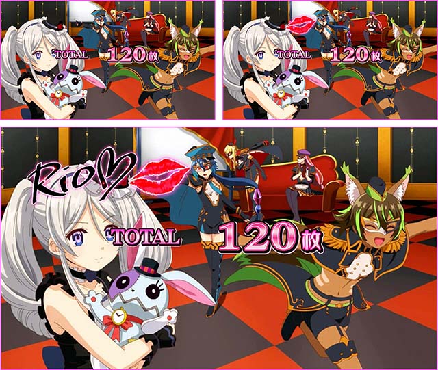 スーパーリオエースボーナス終了画面