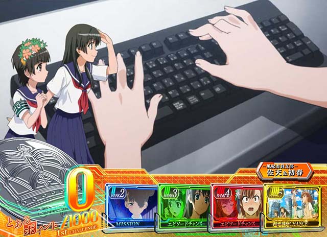 パチスロとある科学の超電磁砲レールガン通常時ステージ