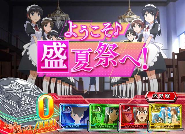 パチスロとある科学の超電磁砲レールガン通常時ステージ