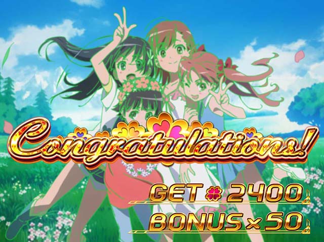 パチスロとある科学の超電磁砲レールガンエンディング私服4人