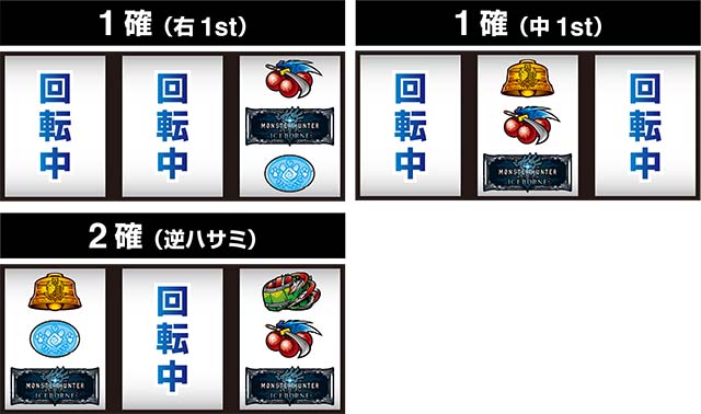 パチスロモンハンアイスボーンボーナスBARカットイン