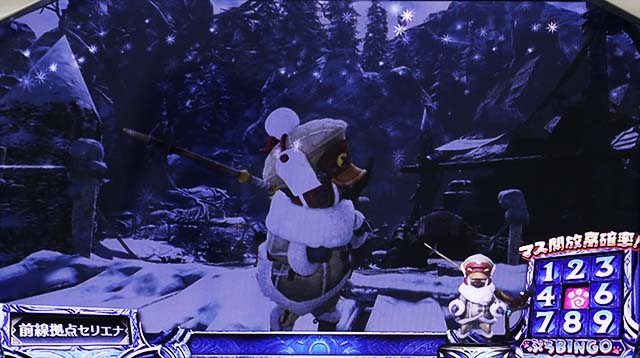 パチスロモンハンアイスボーンぷちビンゴマス開放高確率