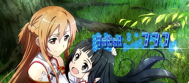 スロットソードアートオンラインスロットSAOSAO終了画面