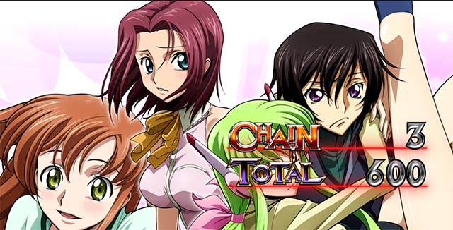 パチスロコードギアス反逆のルルーシュ3 C.C.&Kallen ver.ギアス3CCカレンAT終了画面ルルーシュヒロイン3人