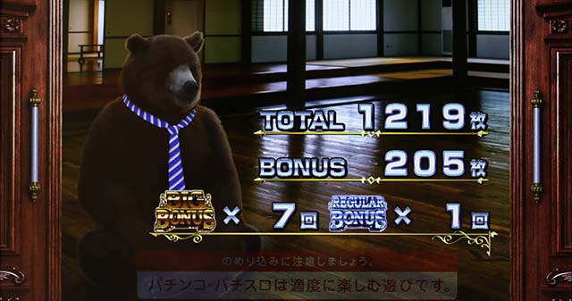 課長 熊田工作ボーナス終了画面