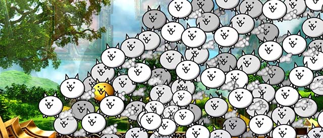 ぱちスロにゃんこ大戦争演出