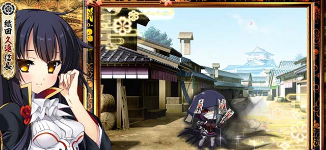 パチスロ戦国恋姫ミニキャラ通過演出